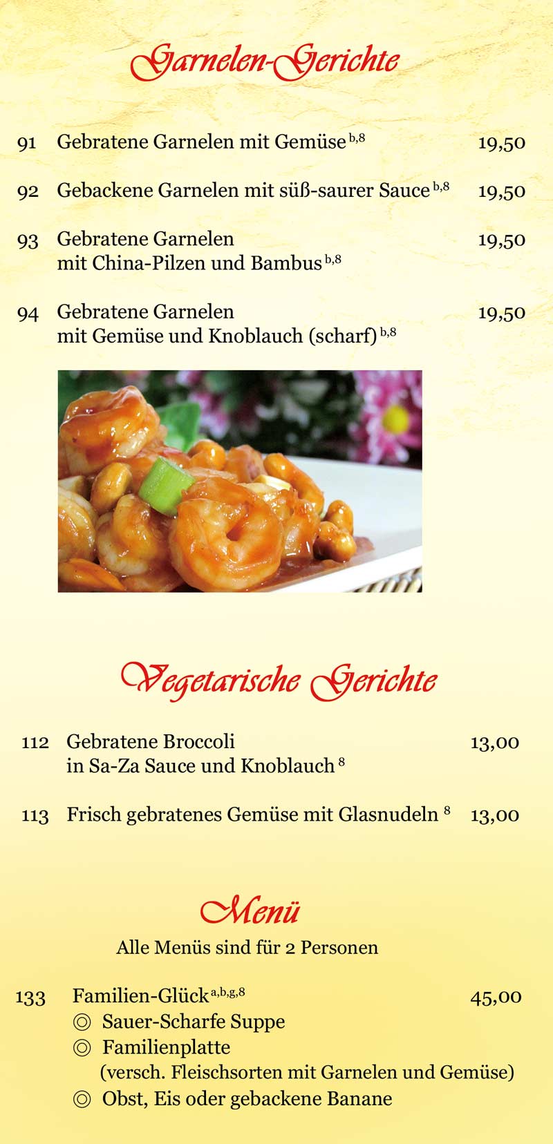 speisekarte